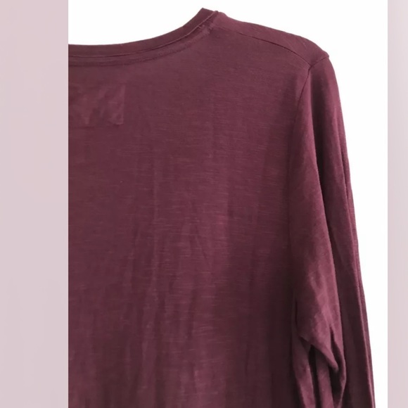 Anthropologie | Pure Good Long Tee Womens Size S Red Tunic V-neck Long Sleeve - Picture 7 of 12